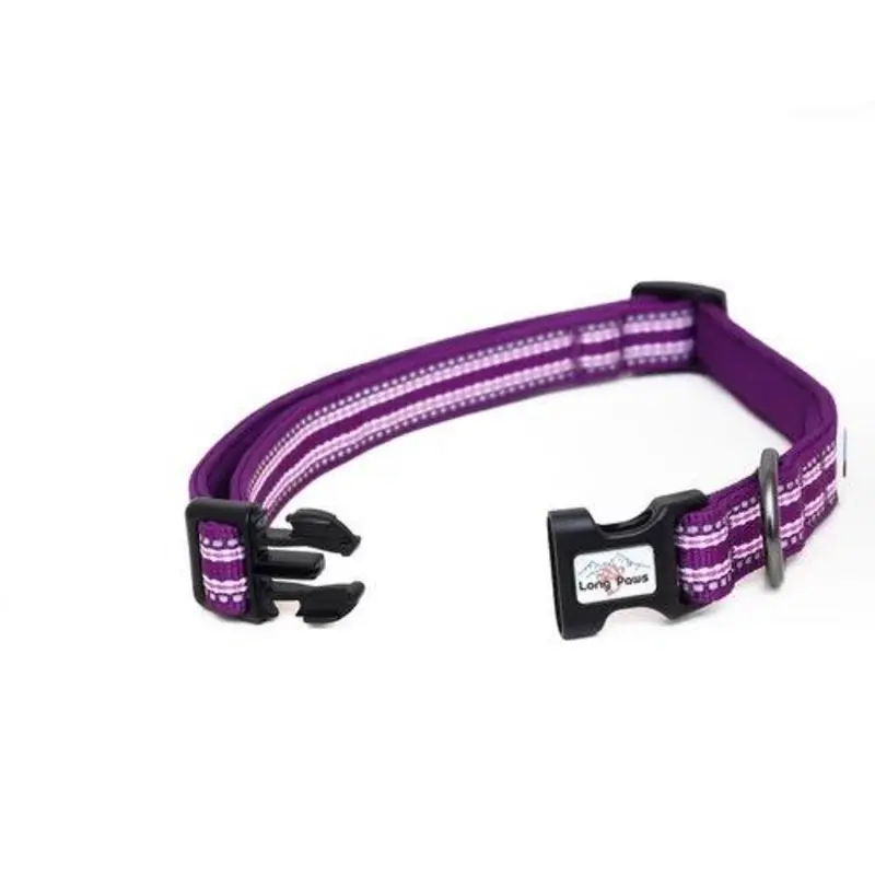 Long Paws Comfort Collection Collar - 20Mm X 34-52Cm Purple Medium