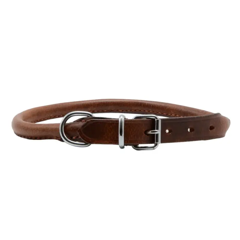 Ancol Leather Round Collar