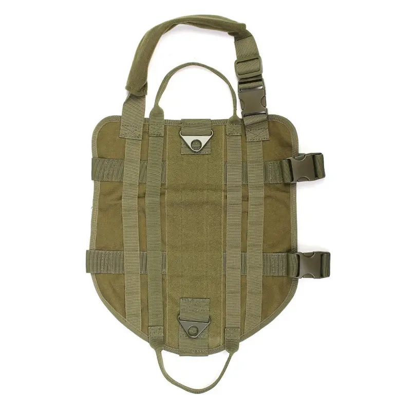 Greenzech Green (Green) Dog Military Police Molle Vest Service Canine Dog Harness