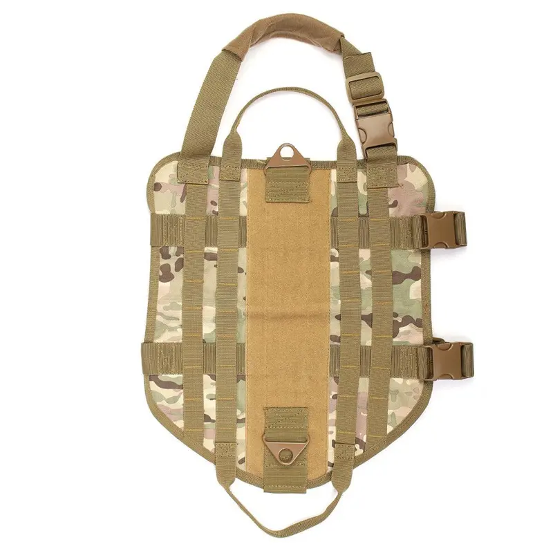 New Greenzech (Camouflage) Dog Military Police Molle Vest Service Canine Dog Harness