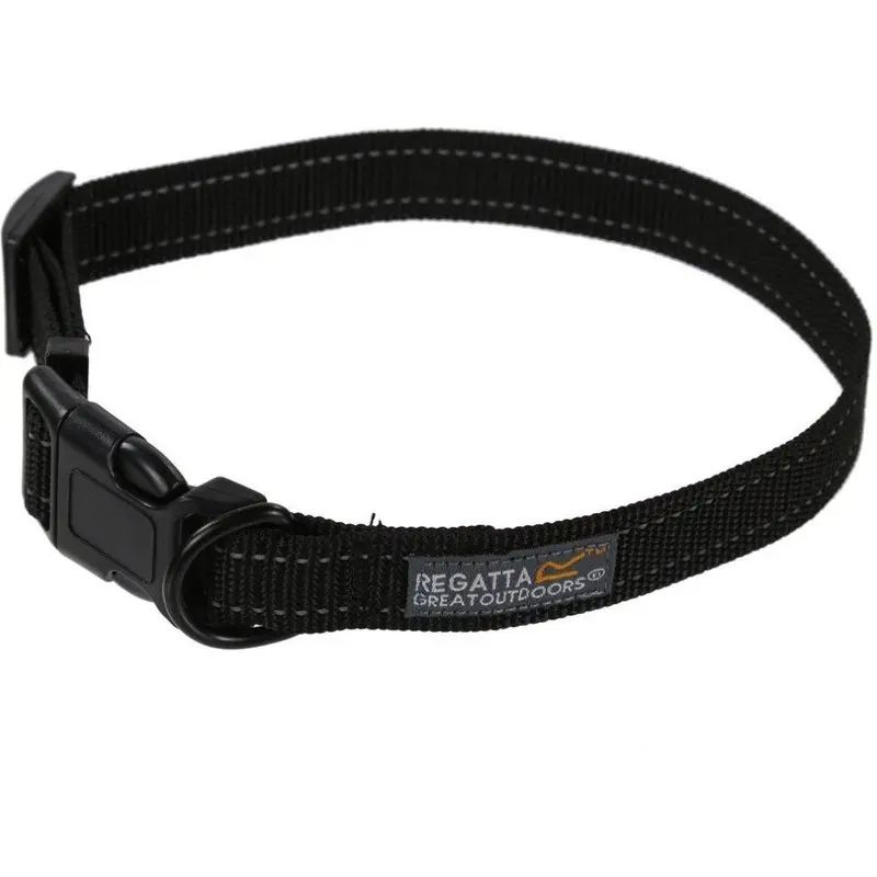 Regatta Black (45-70Cm, ) Comfort Dog Collar