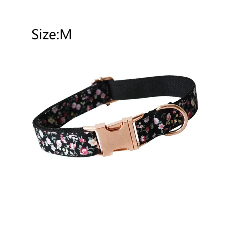 Zeuxo Womens Dog Collar|Flower Pattern|