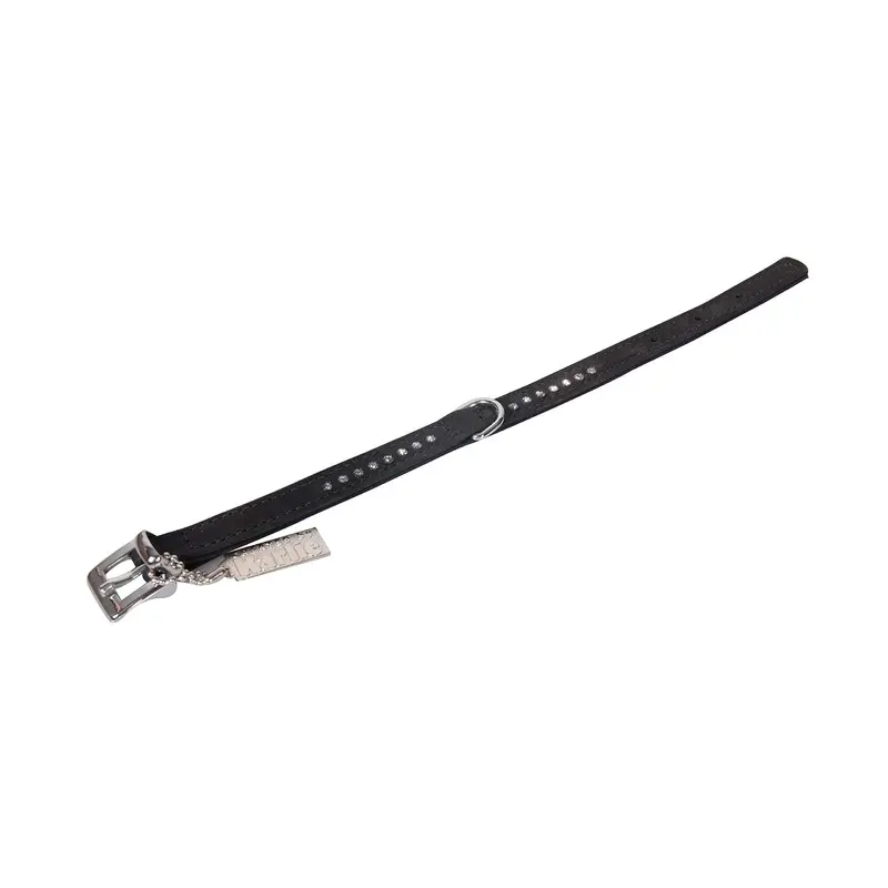 Karlie Flamingo 24032 Buffalo Strass collar, 17 mm 35 cm, black
