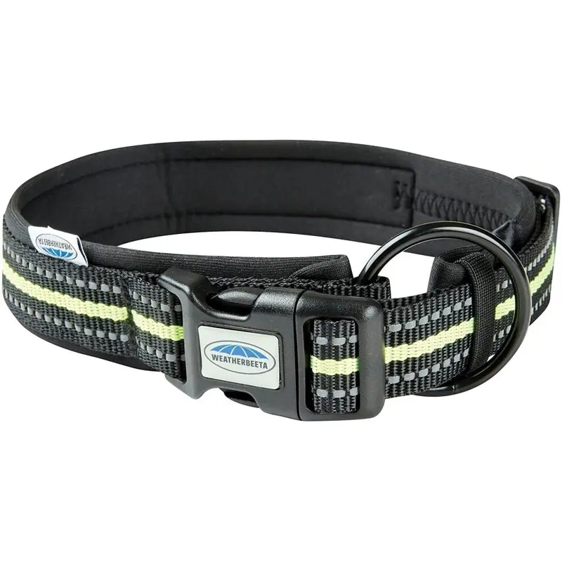 Weatherbeeta Black/Yellow (Xs, ) Reflective Dog Collar