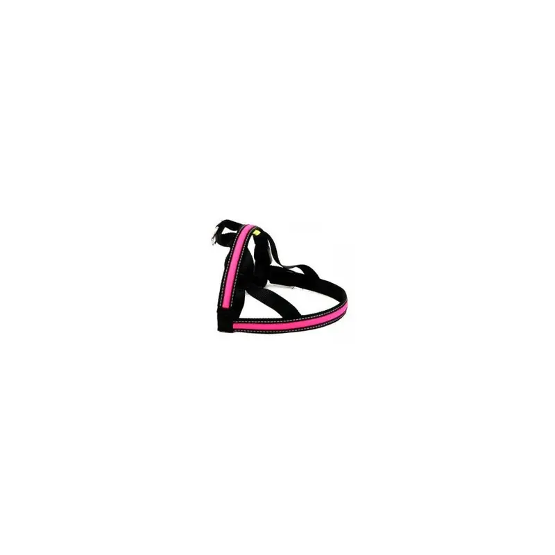 Ani Mate Pink Walking Mate Soft Nylon Led Harness 25Mm X40cm Small