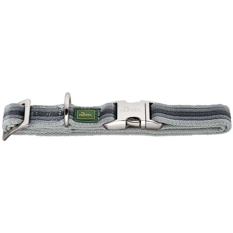 HUNTER Collar Davao Alu-Strong, L Nylon, grey