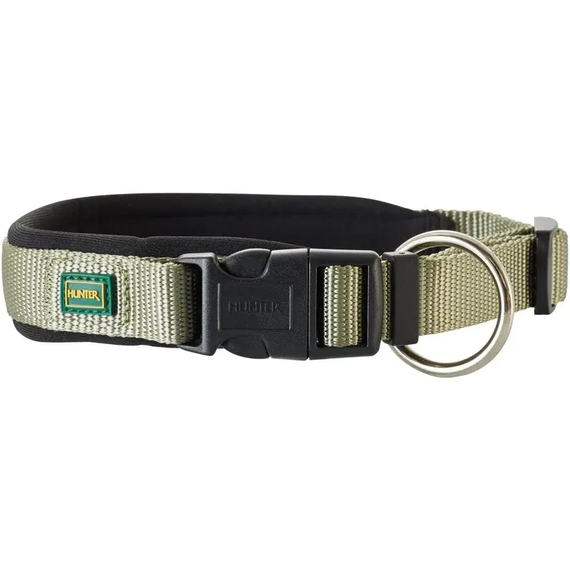 HUNTER Vario Plus Neoprene Collar, 30-35 cm, 20 mm, Green/Black