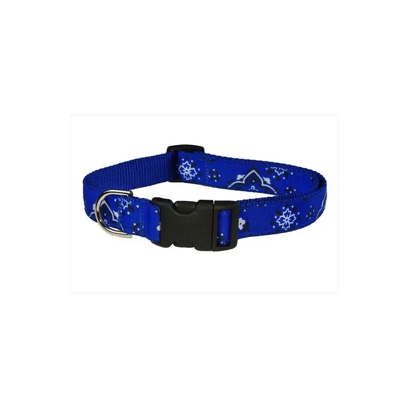 Sassy Dog Wear Blue Bandana 2-C Bandana Dog Collar, - Small