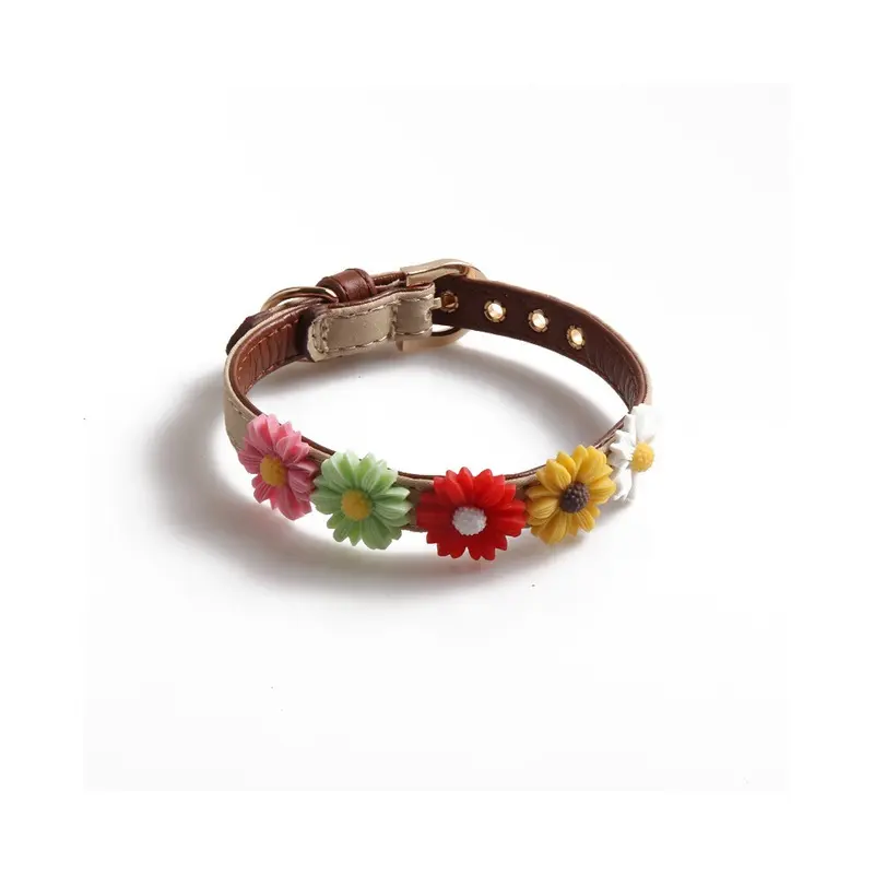 (StyleG) New Collar Pet Daisy Flower Element Multicolor Selection Can Adjusted Be