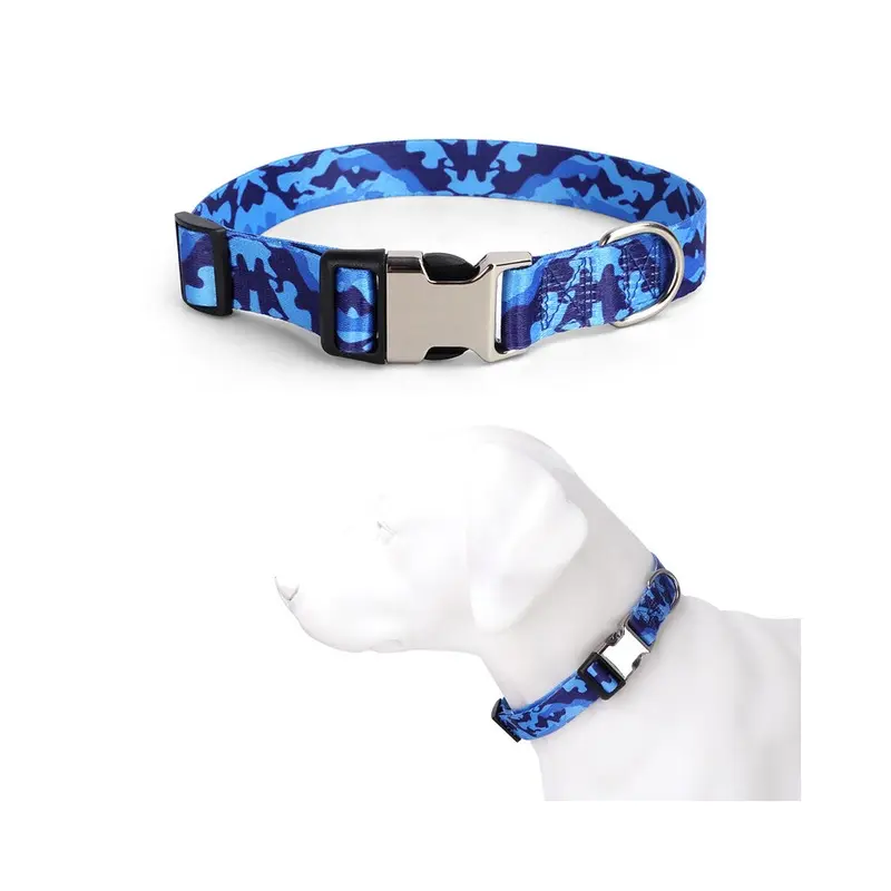 Paktoo Not,Specified (#10, L 42~60Cm) Adjustable Print Color Webbing Engraved Dog Collar