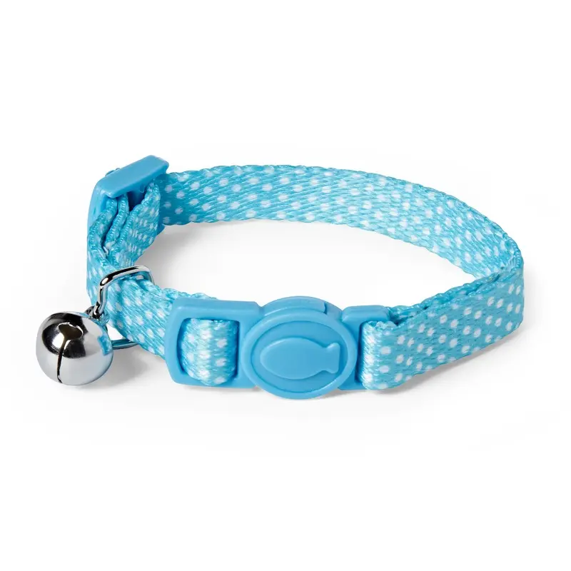 Pets At Home Kitten Polka Dot Collar Blue