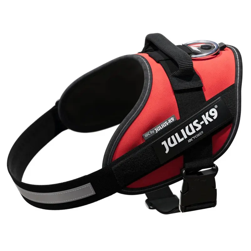 Julius-K9 Idc Power Harness - Red - Size M: Chest Circumference 58 - 76 Cm
