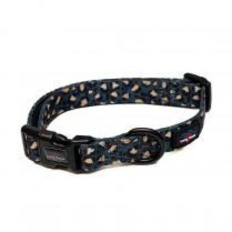 Long Paws Funk The Dog Collar Leopard And - Green/Gold Small
