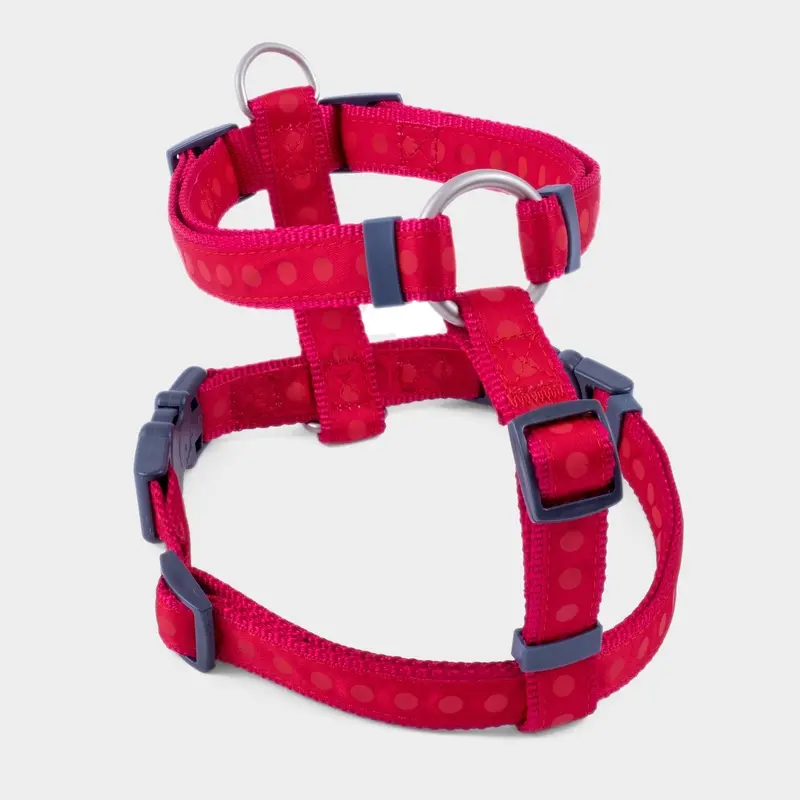Petface Unisex Tonal Dot Harness Red Large