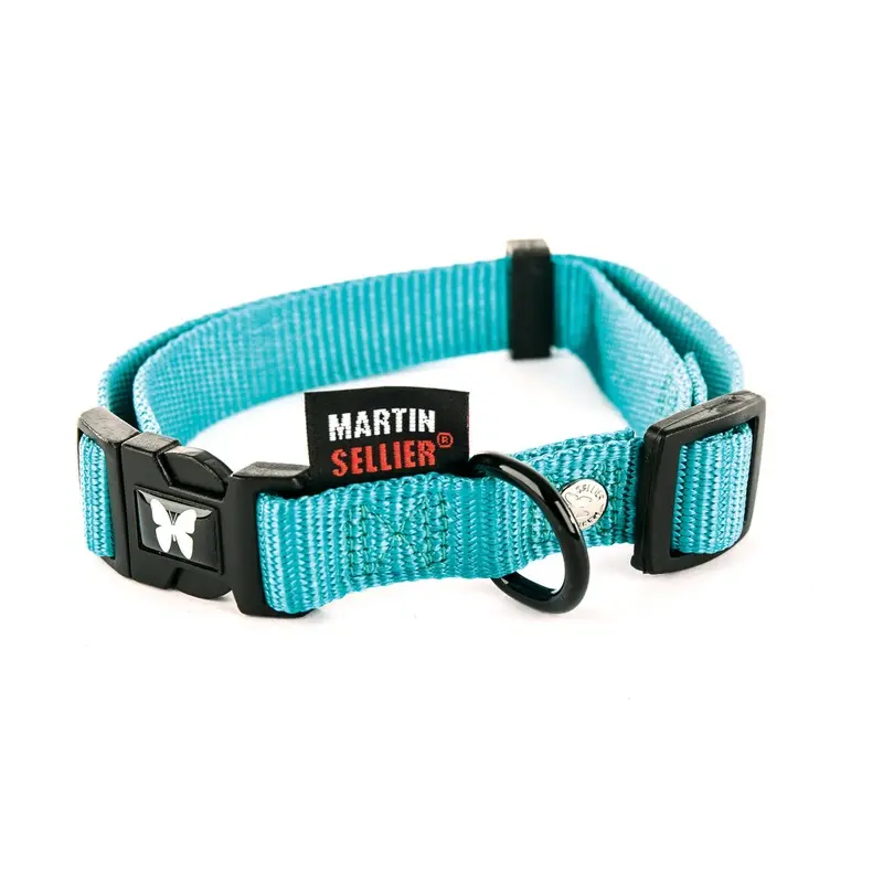 Martin Sellier Bleu Adjustable Nylon Dog Collar 152Kg
