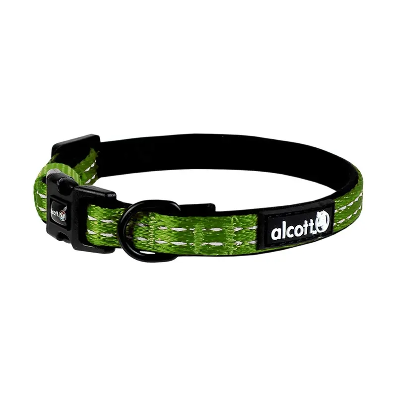 Alcott Unisex Adventure Dog Collar -  Green Small