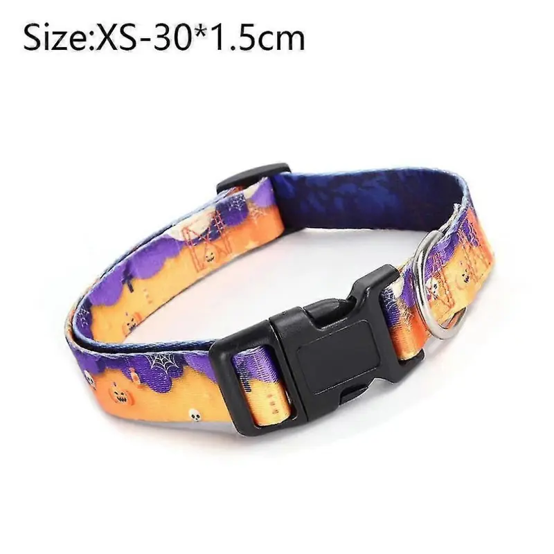 Hiigyl With Leashes, One ) Halloween Pet Collar Leashes Adjustable For, And Dogs Small