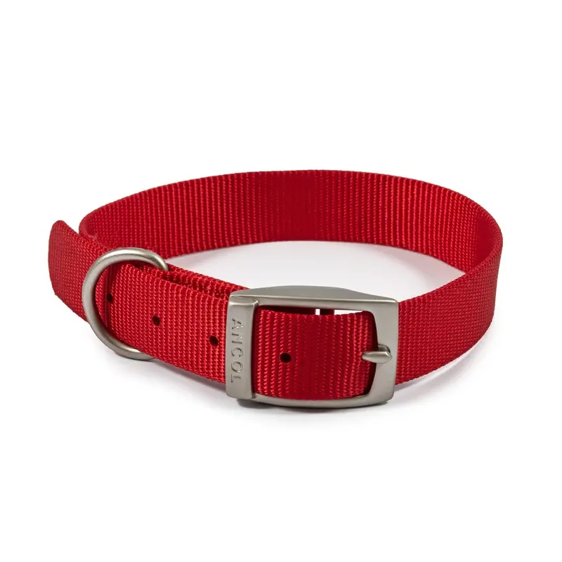 Forest Pet Supplies Black/Blue/Red Viva Collar (, Red) Red