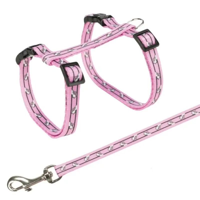 Trixie Kitten Harness With Lead - Pink 45Cm