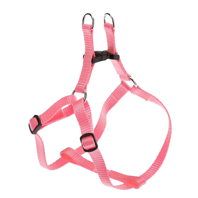Ferplast Small Dog Harness EASY XS, Adjustable Cat Harness, Easy to Wear, 33-46 cm. Rose