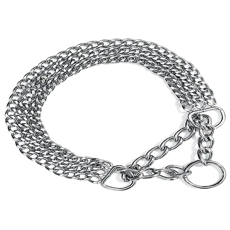 Semi Choke Chain 3 Rows 55cm Dog Control Collar 2267