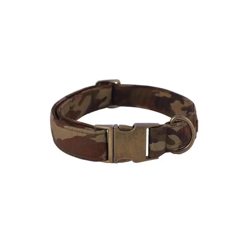 Hod Pets (Collar, L) Camo Dog Collar And Bow Tie Adjustable Camouflage Design Pet