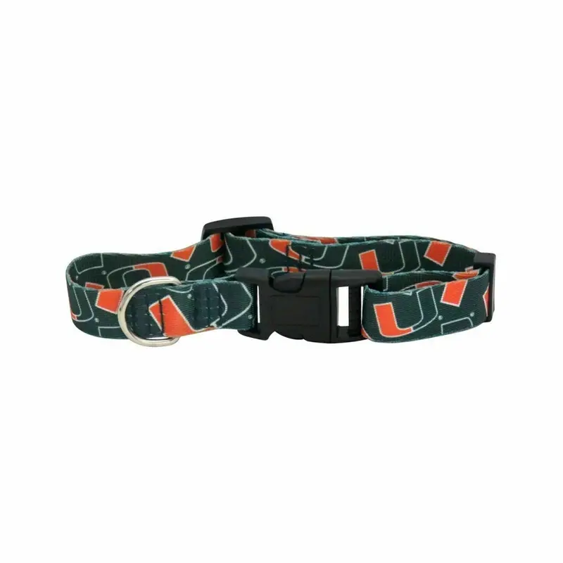 Little Earth Miami Hurricanes Pet Collar Small