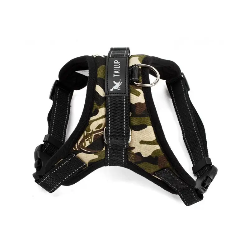 Hod Pets (Camouflage, M) No Pull Soft Adjustable Dog Harness
