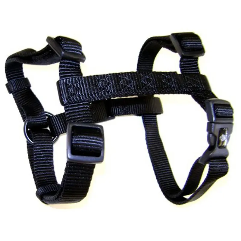 New Hamilton Adjustable Comfort Nylon Dog Harness 3/4"""" X 20-30"""" Black 350842 Size 3