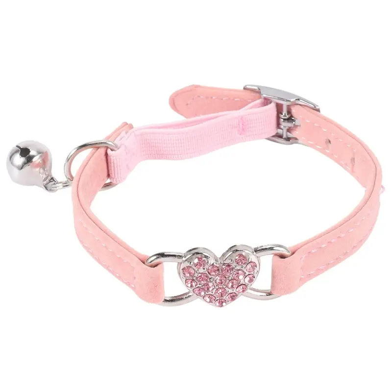Black Charm And Collar Safety Adjustable With Soft Material Collar Pet Product Small