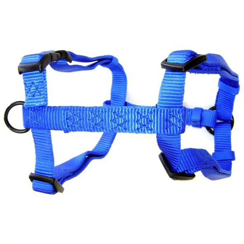 New Hamilton Adjustable Comfort Nylon Dog Harness 1"""" X 40-50"""" Blue Cfa Xlbl Size 1