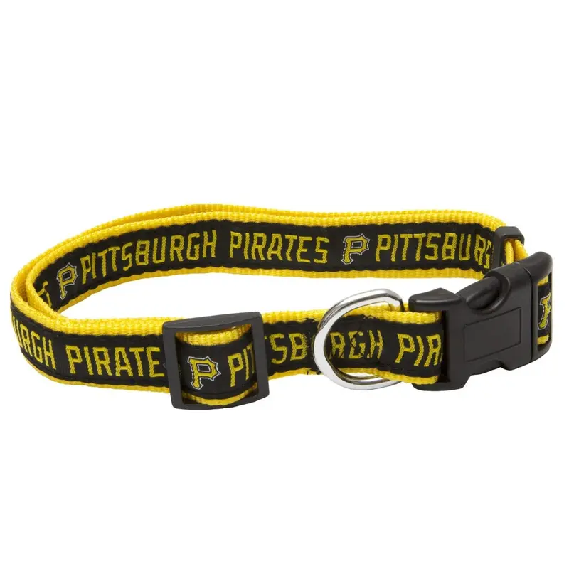 Pets First Mlb Pittsburgh Pirates Dog Collar Large