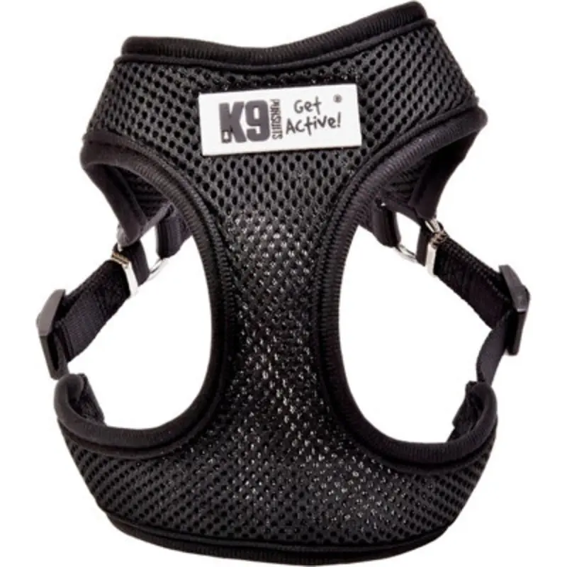 B&Q Purple/Black/Blue K9 Pursuits Pet Dog Lead Harness Vest Padded Soft Mesh Large