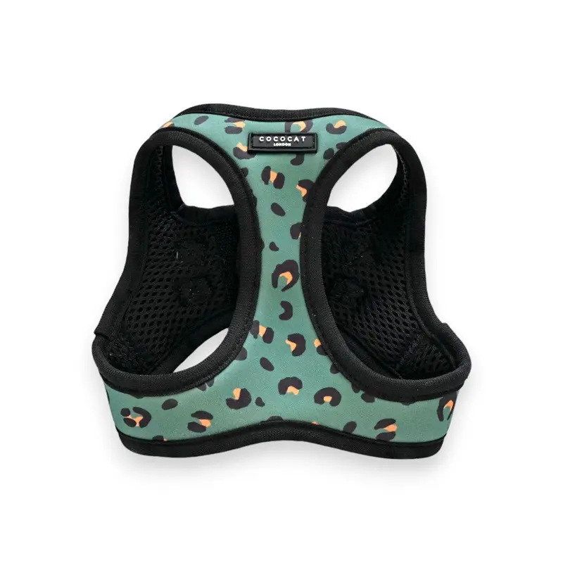 Cococat Khaki Leopard Cat Harness Green