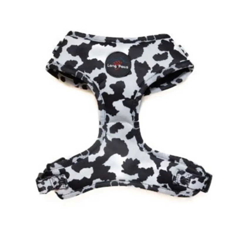 Long Paws - Funk The Dog Harness-Cow Print Med