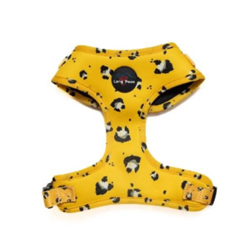 Long Paws - Funk The Dog Harness-Mustard Panda Small Yellow