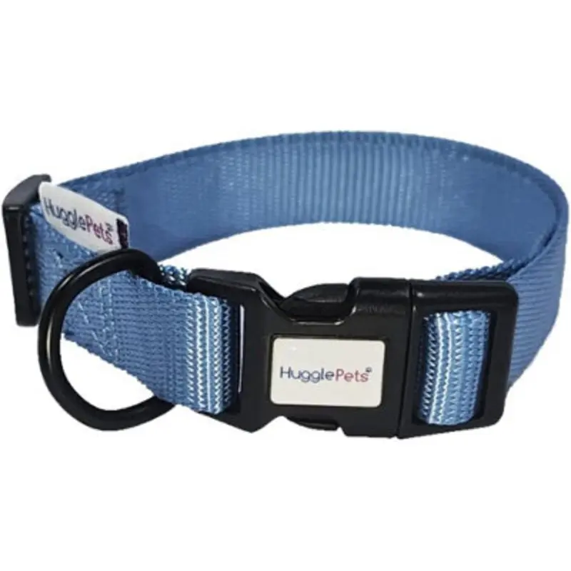 Huggle Pets Blue Hugglepets 30 - 50Cm Snappy Weatherproof Dog Collar Medium