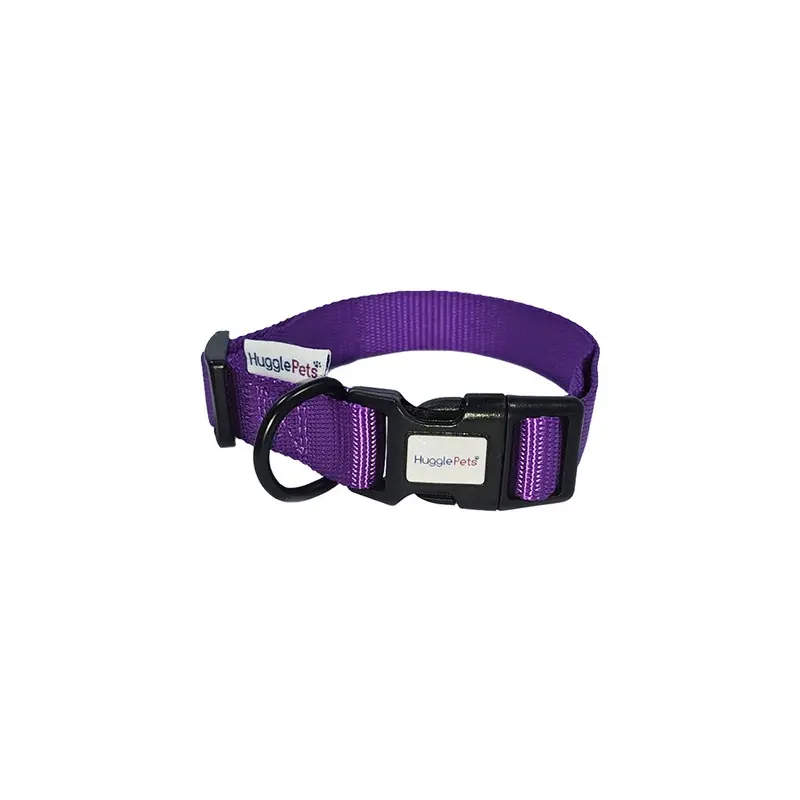 New Hugglepets , ) Adjustable Snappy Dog Collar Purple 808081 Large