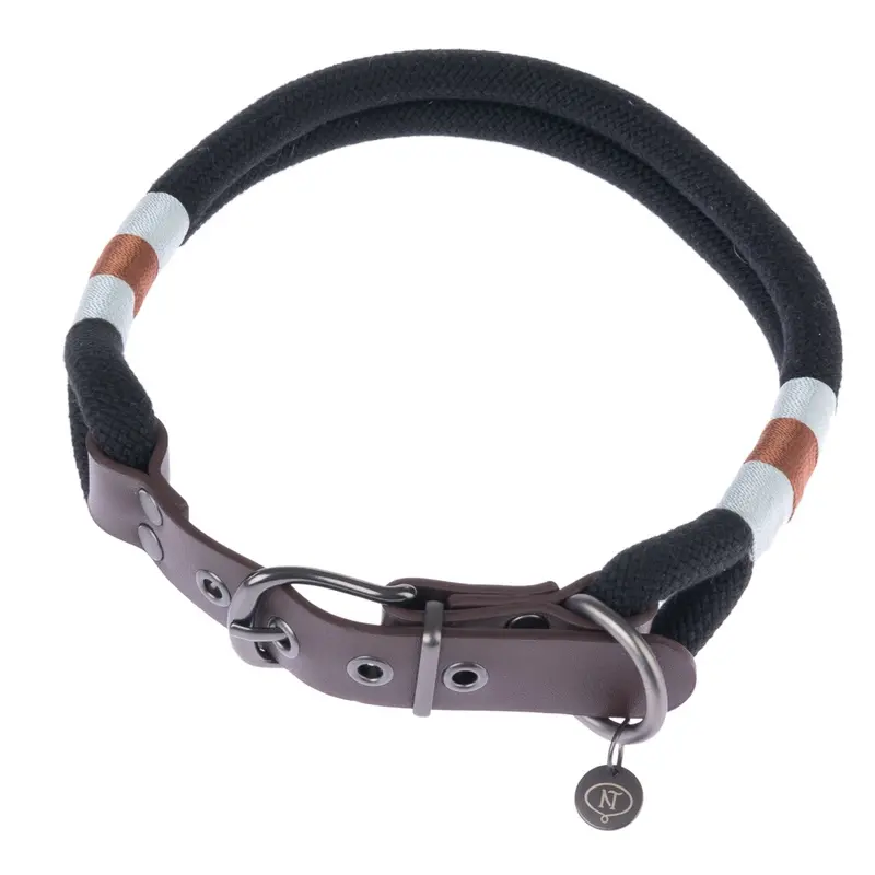 Nomad Tales Spirit Collar - Ebony - Size S: 36 - 40 Cm Neck Circumference, 30Mm Width