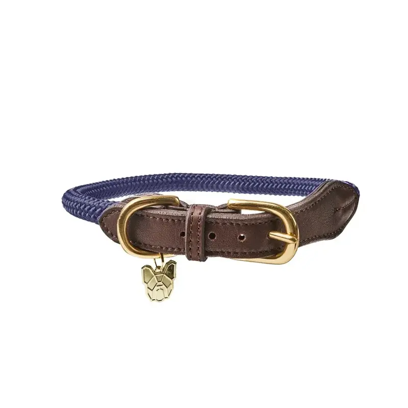 Digby & Fox Unisex Blue Digby And Fox Fine Rope Collar Small