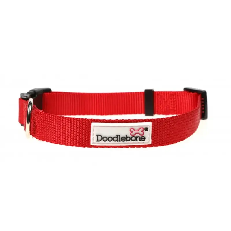Doodlebone Unisex Red Originals Collar Size 6-11