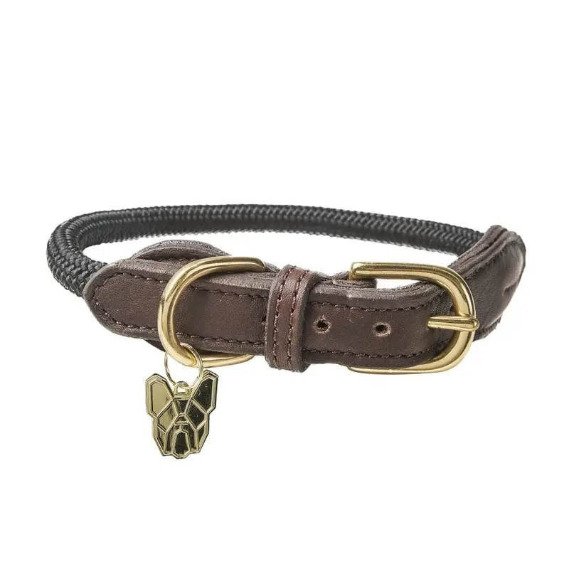Shires Digby & Fox Fine Rope Collar Colour: Blue, Size: Large