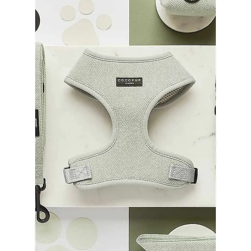Freemans Green Cocopup Sage Tweed Dog Harness