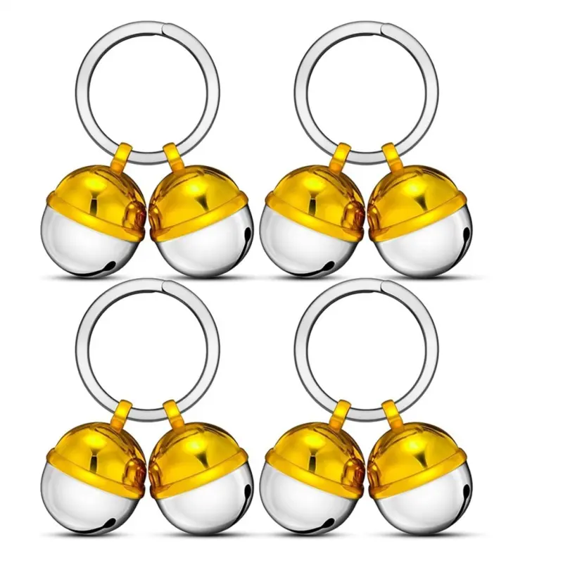 Markenlos Pack Extra Loud Cat & Dog Bells, Brass Dog Collar Bell Pet Tracker Size 8