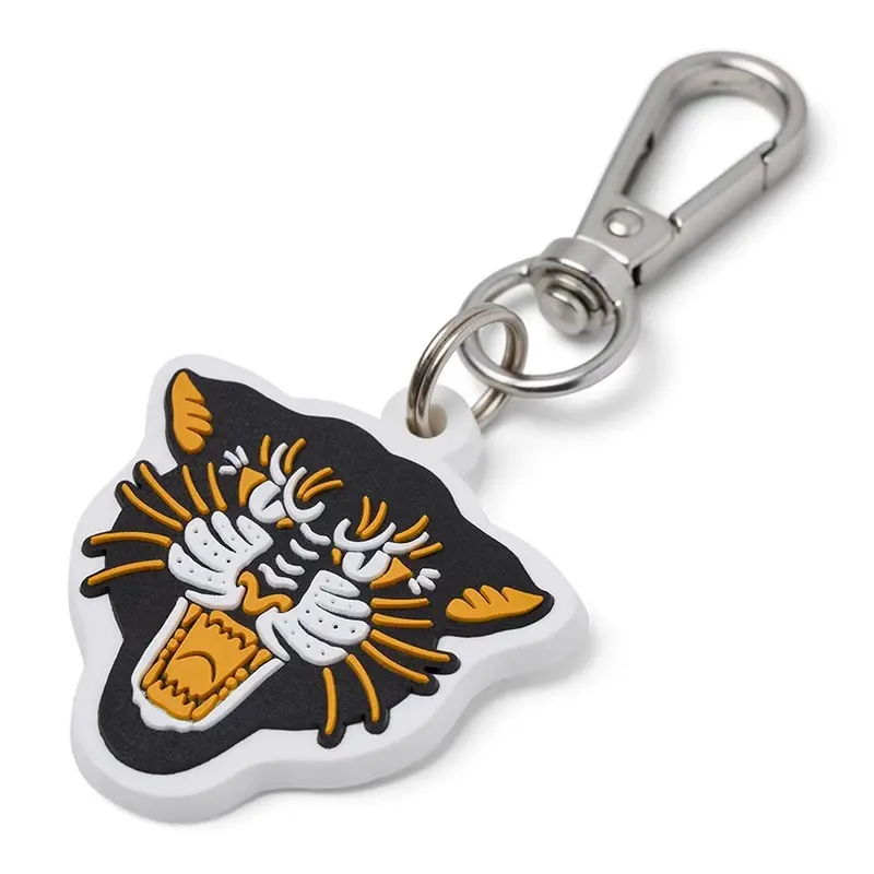Pets Loves X Bad Monday Panther Dog Collar Charm One Size