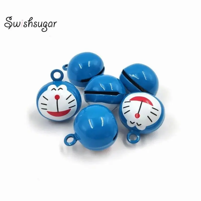 Multicoloured Cartoon Cat Head Jngle Bells Fit Wedding Party Pets Decoration