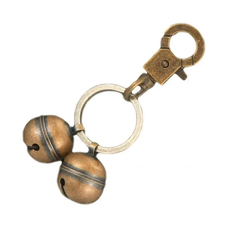 Brass dog collar bells - Vintage decorative pet bell - Pendant for dogs and cats
