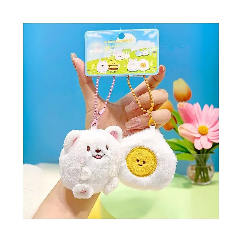 (Dog Magnet) Samoyed Jinnew Puppy Bee Shark Funny Plush Pendant With Magnetic Fastener
