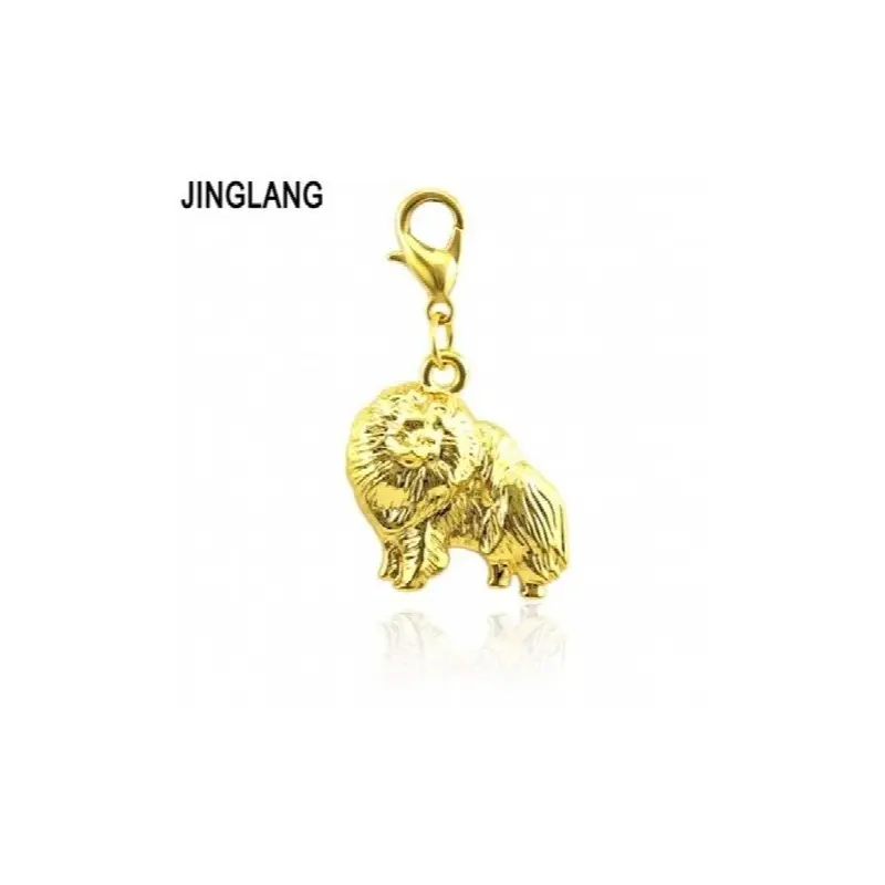Multicoloured Dog Charm Vintage Sideway Charms 50 Pieces