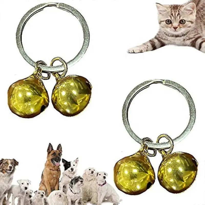 (As Show, One ) Extra Loud Cat & Dog Bells | Pet Tracker | Save Birds & Wildlife Size 2